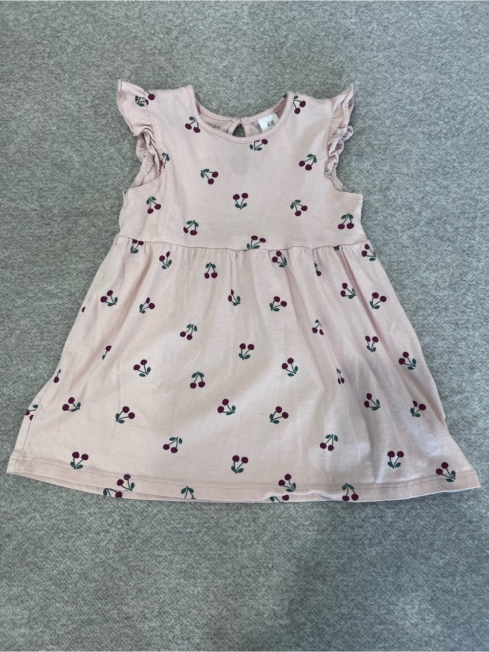 Baby H&M Light Pink Cherry Print Dress